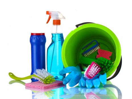 Professional upholstery cleaning of a sofa in a living room