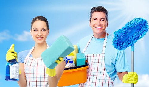 Professional carpet cleaning equipment on a residential floor